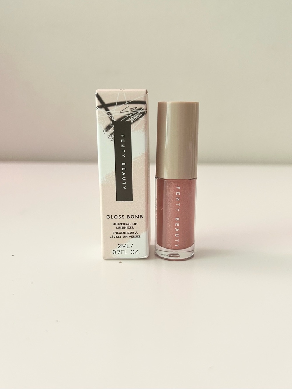 🌸FENTY BEAUTY Gloss Universal Lip Luminizer Deluxe Mini in 02 FU$$Y 2 mL